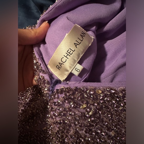 Purple Rachel Allan romper- bodysuit. Size 6. - Picture 2 of 8